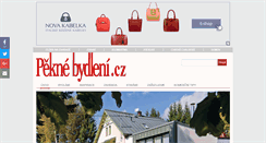 Desktop Screenshot of peknebydleni.cz
